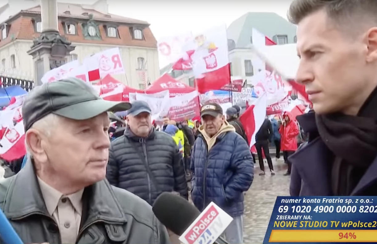 Poruszający apel uczestnika manifestacji na Placu Zamkowym!