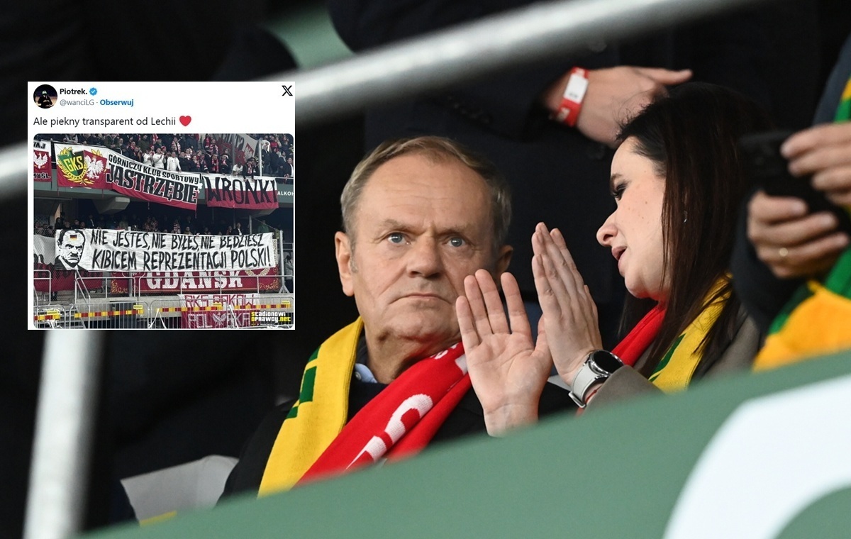 Tak kibice powitali Tuska na trybunach! "Donald matole..."