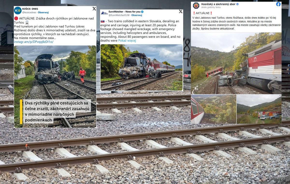 Katastrofa kolejowa na Słowacji. Ponad 100 osób jest rannych wiadomości,aktualności,wPolityce.pl Katastrofa kolejowa na Słowacji. Ponad 100 osób jest rannych
