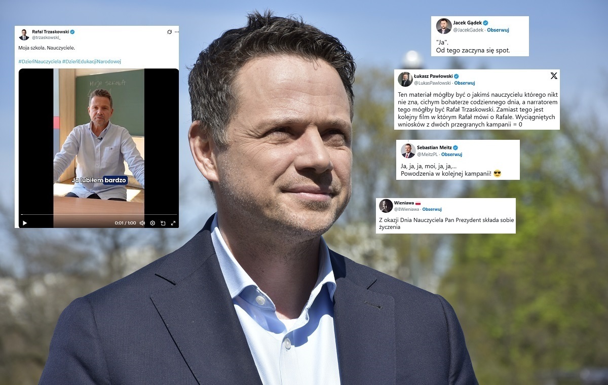 Kuriozalne nagranie Trzaskowskiego w Dzień Nauczyciela!