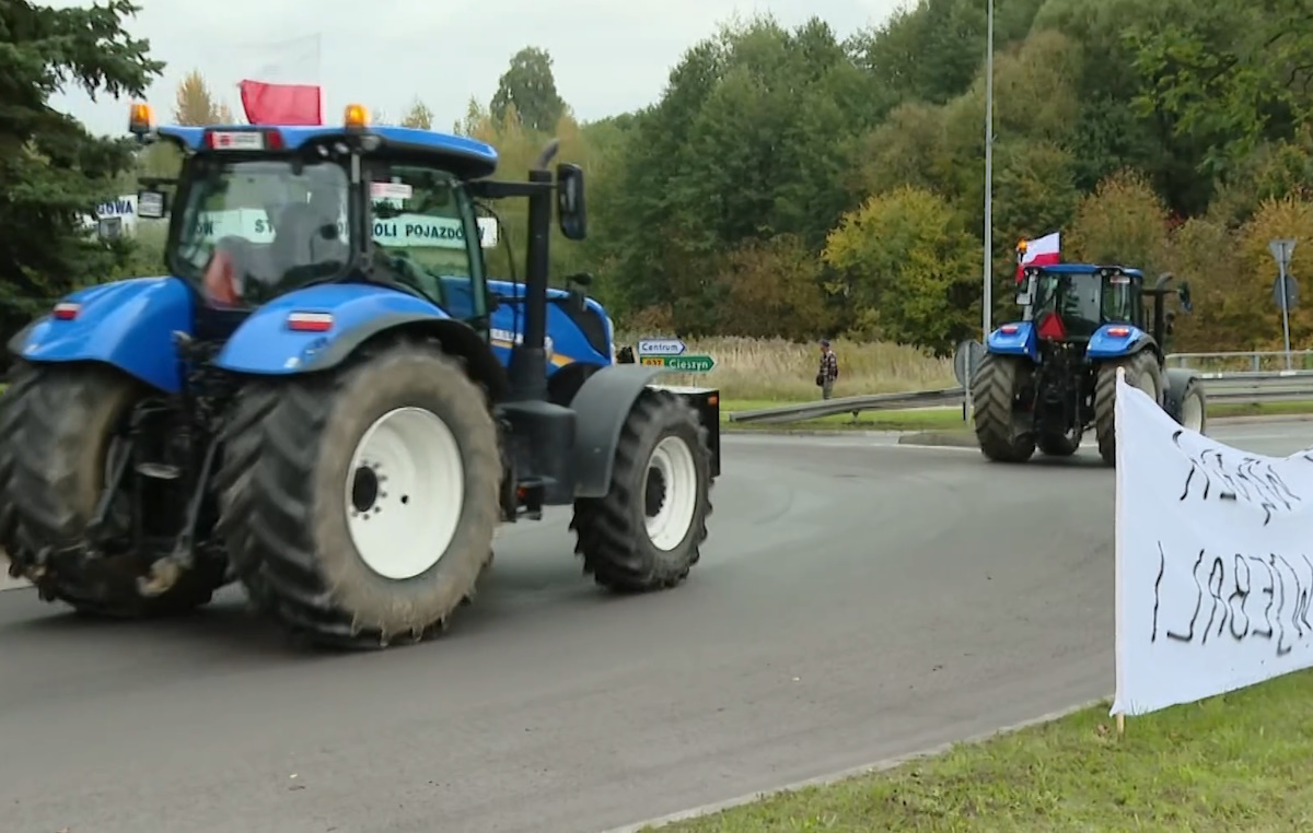 Rolnicy wsparli protest w obronie JSW. "Jesteśmy jednością"