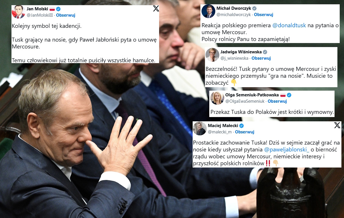 Gest Tuska wywołał burzę komentarzy. "Prostackie zachowanie"