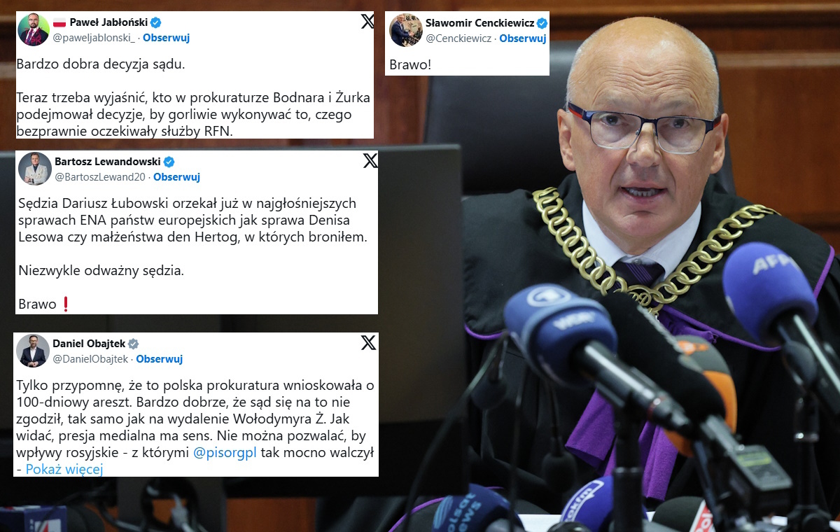 Fala komentarzy po decyzji sędziego Łubowskiego. "Brawo"