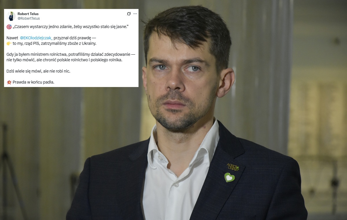 Kołodziejczak przyznał rację PiS. Telus: Prawda padła