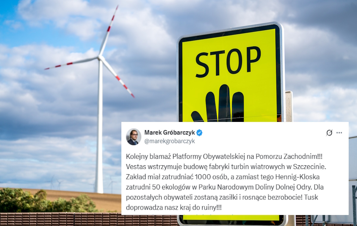 Nie będzie fabryki wiatraków w Szczecinie. "Blamaż PO"