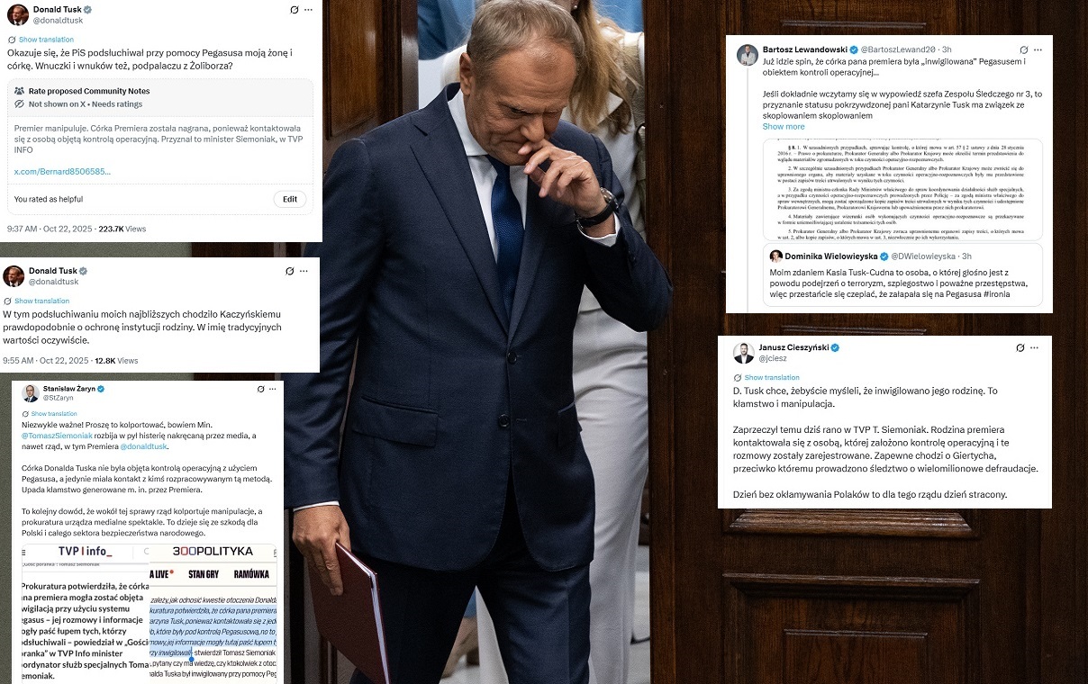 Tusk atakuje PiS Pegasusem. Narrację rozbija... Siemoniak