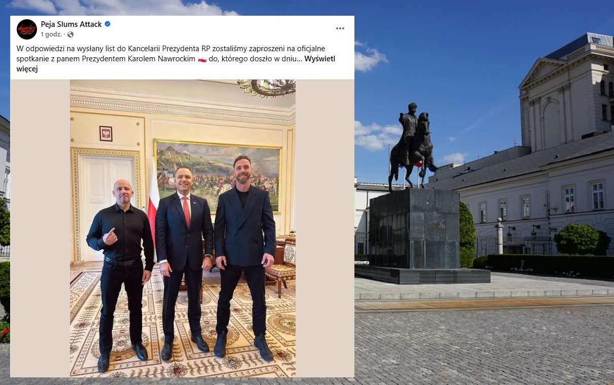 Raper Peja w Pałacu Prezydenckim! Niecodzienne spotkanie!