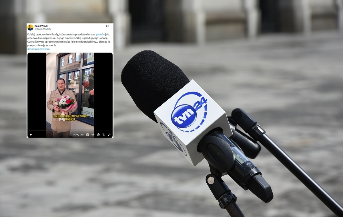 Fake news TVN24. Pracownicę przeprosił... poseł Polski 2050