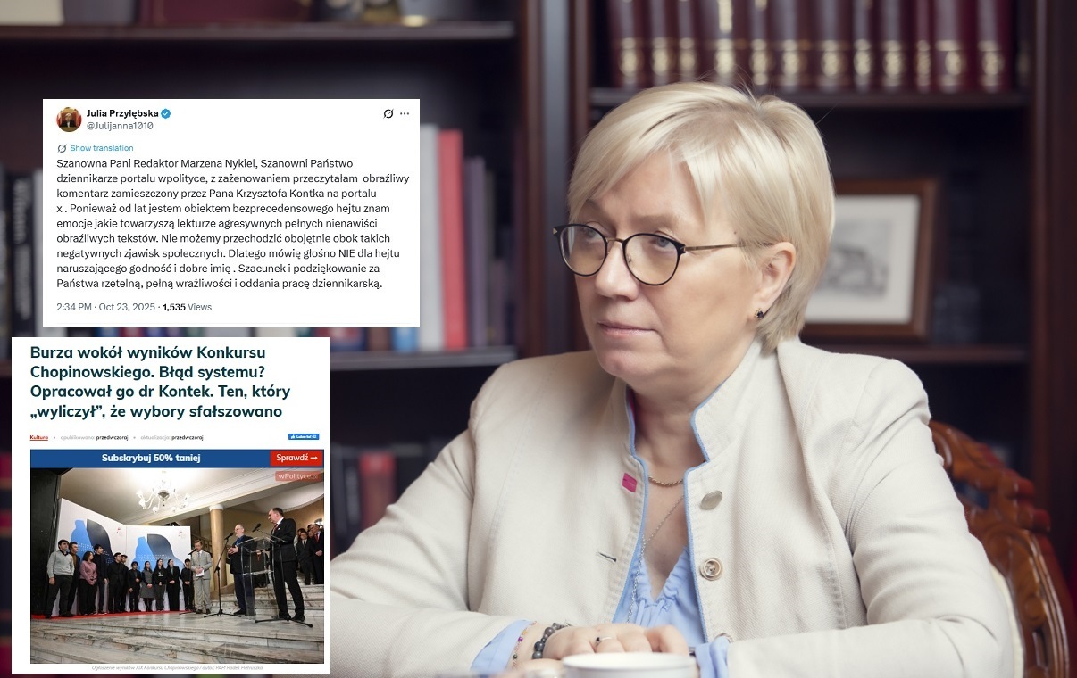 Była prezes TK w obronie redaktor Marzeny Nykiel