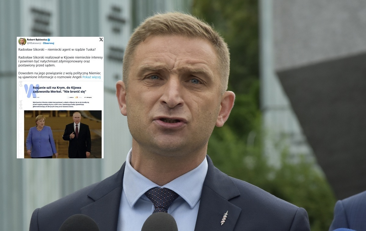 Bąkiewicz: Domagam się, by Tusk zdymisjonował Sikorskiego