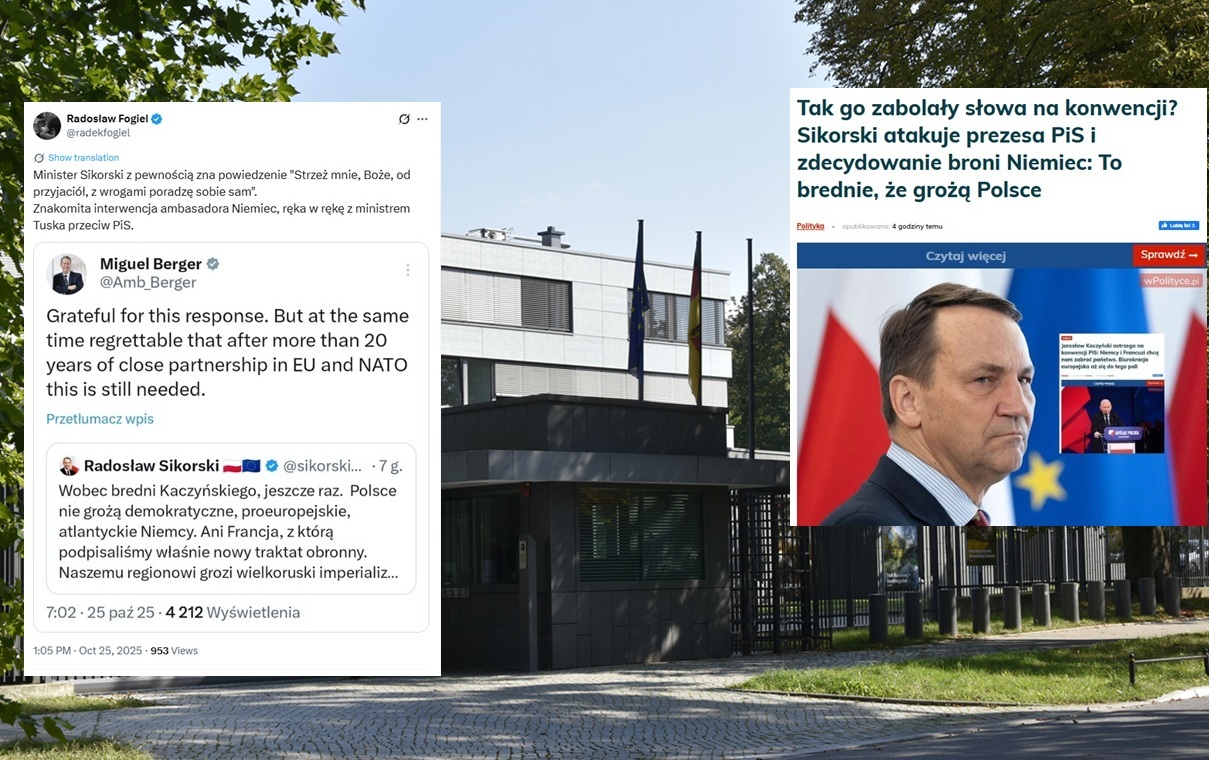 Niemiecki ambasador wdzięczny Sikorskiemu. Fogiel odpowiada