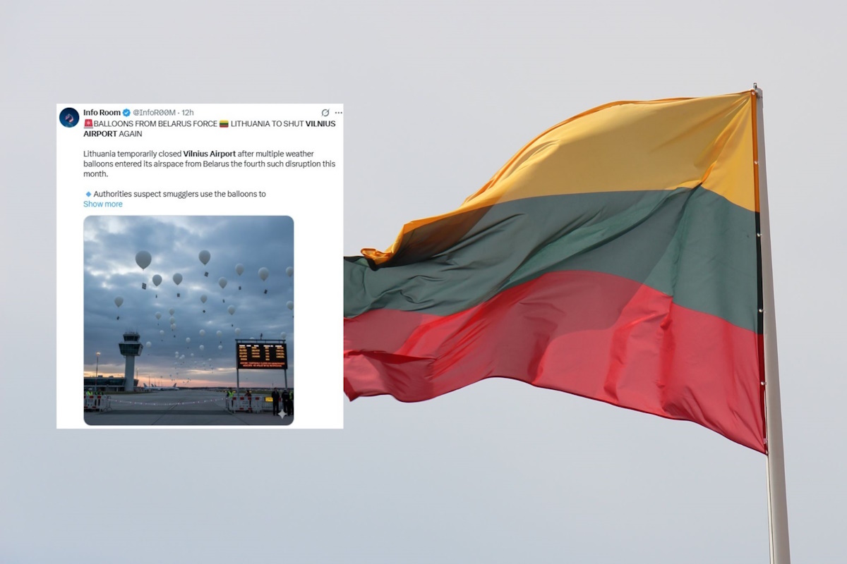Białoruskie balony sparaliżowały pracę lotniska w Wilnie