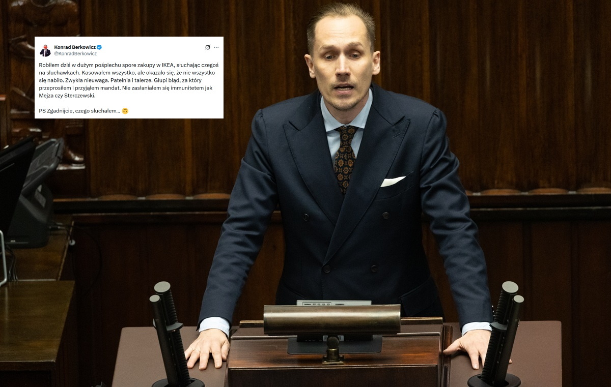 Berkowicz i zakupy. Poseł się tłumaczy