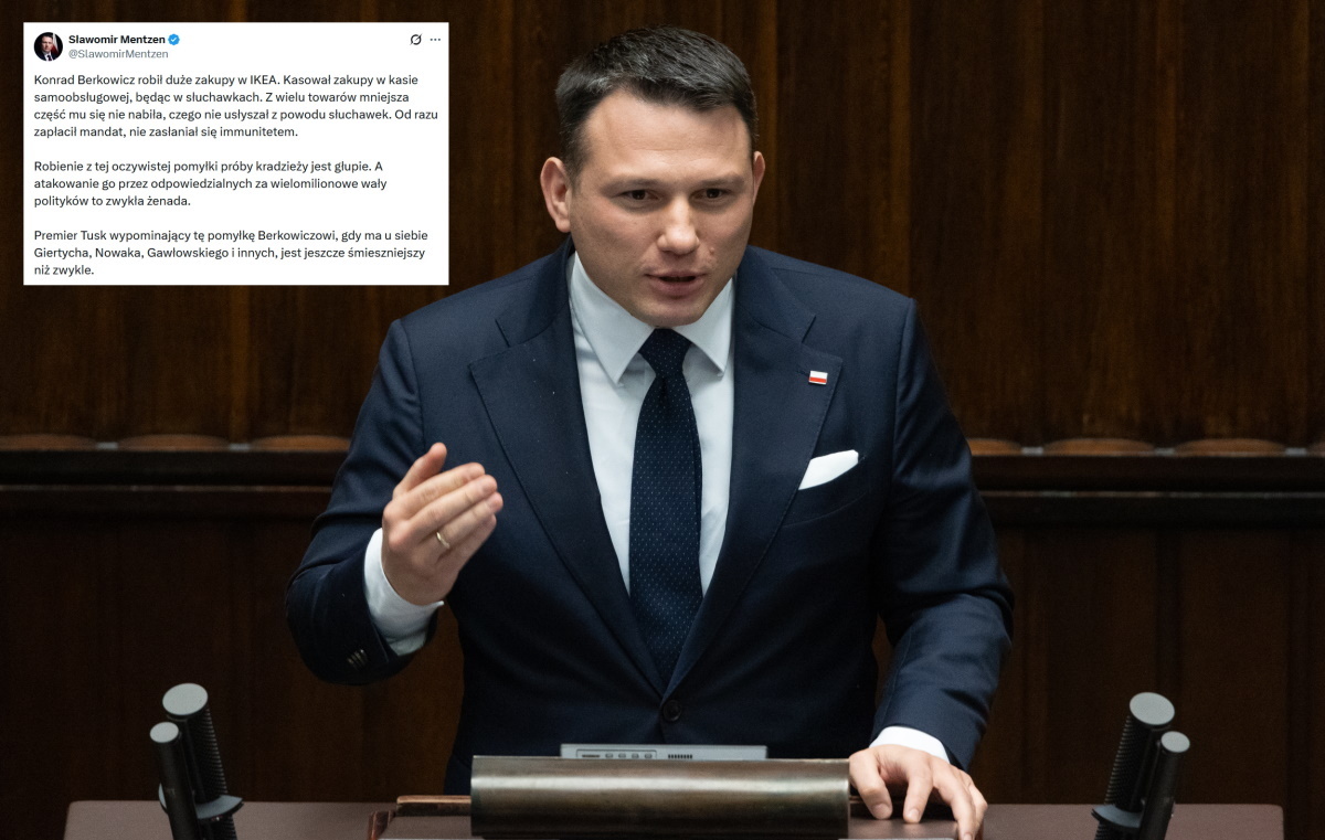 Mentzen komentuje sprawę Berkowicza. Odpowiedział Tuskowi