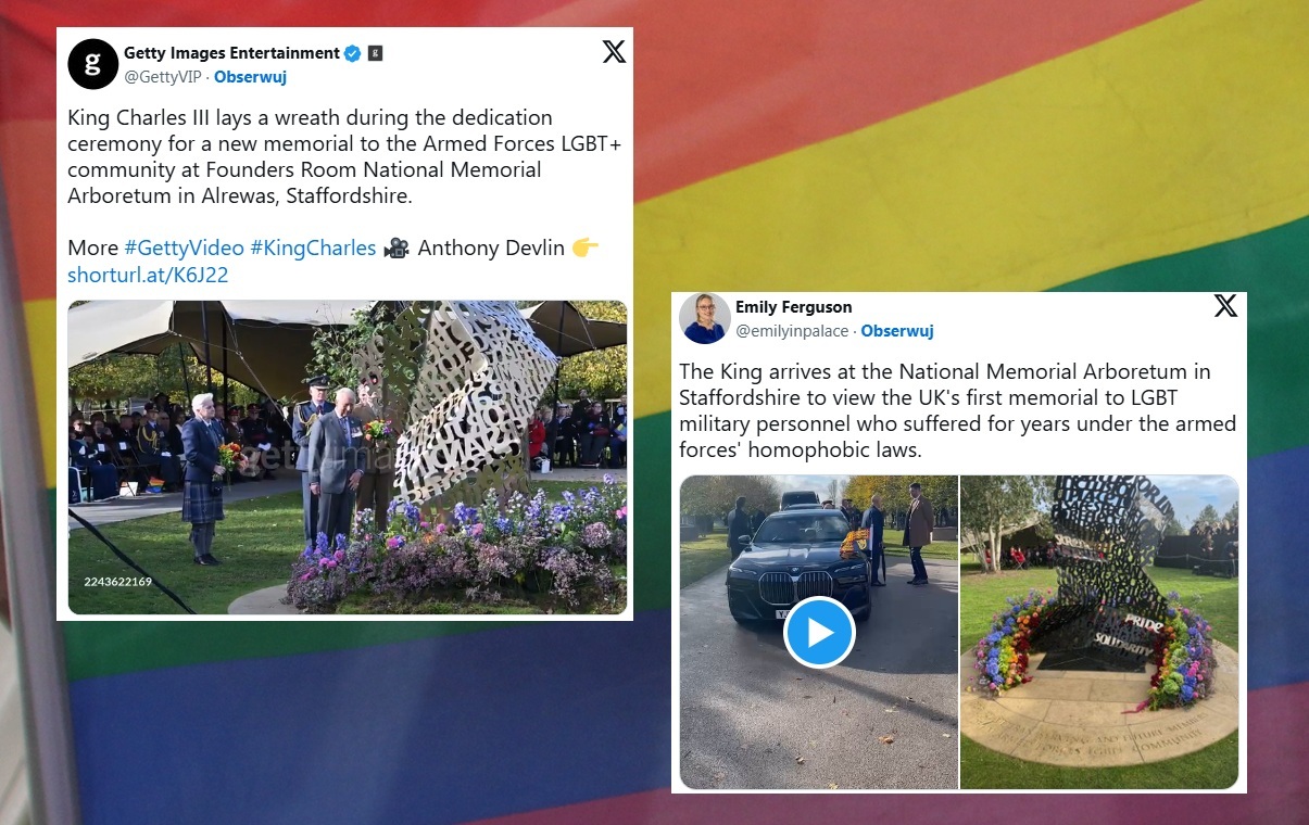 Karol III odsłonił pomnik poświęcony... osobom LGBT w wojsku