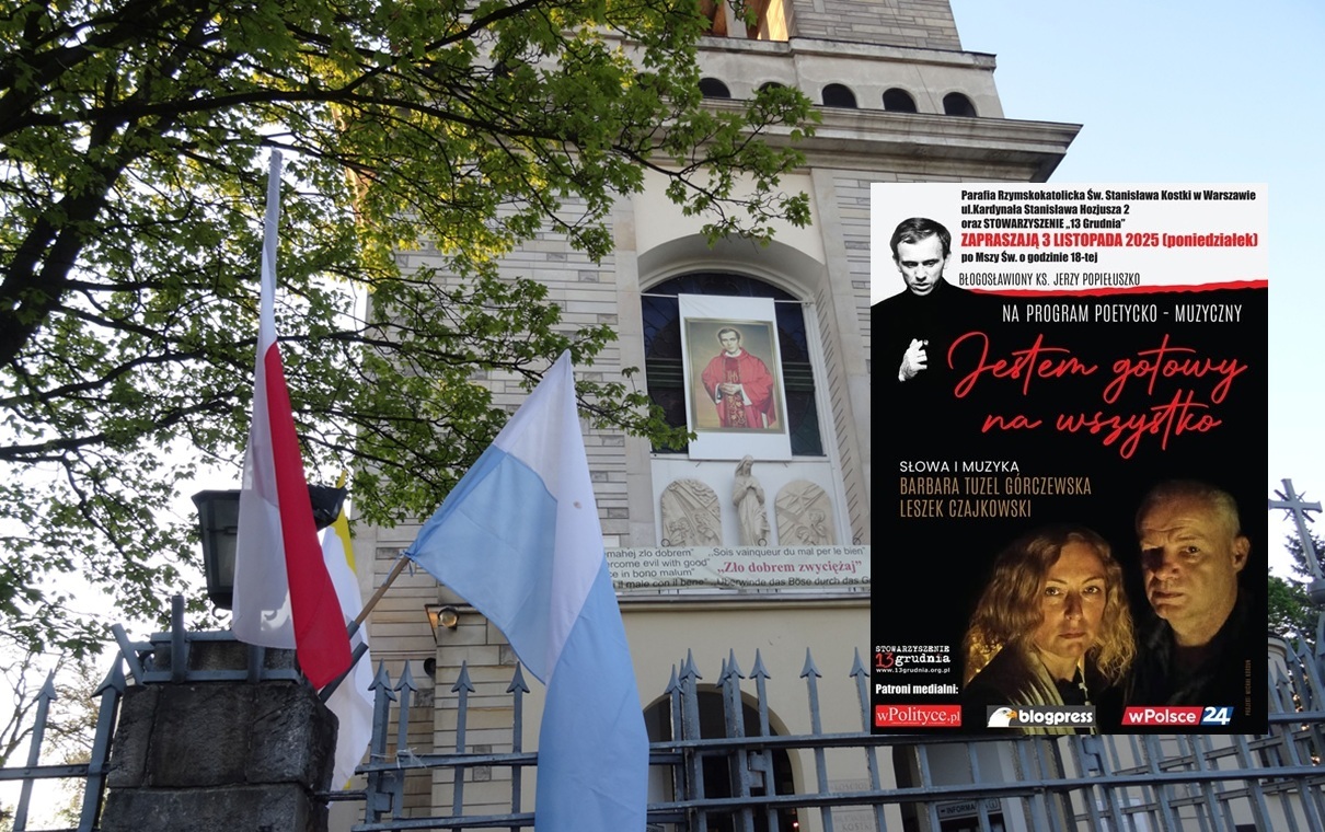 wiadomości,aktualności,wPolityce.pl 3 listopada wyjątkowy koncert poświęcony ks. Popiełuszce