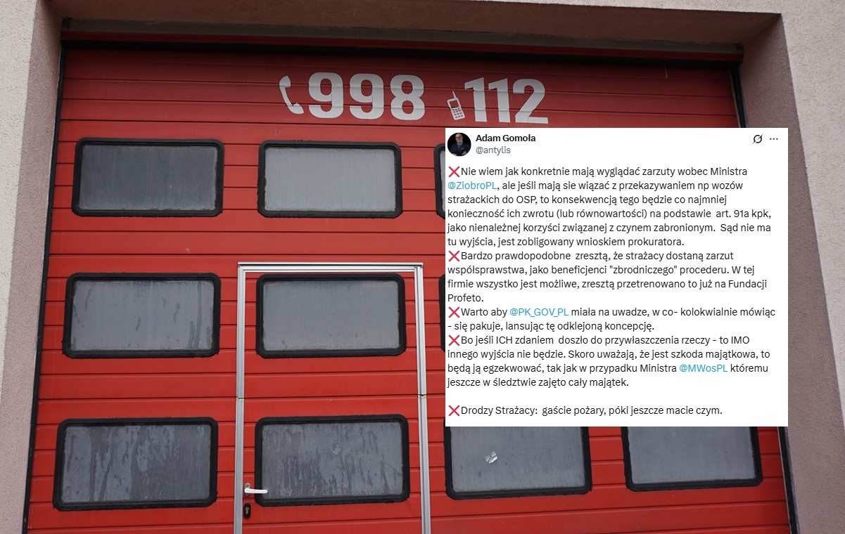 Strażacy będą ofiarami polowania na Ziobrę?