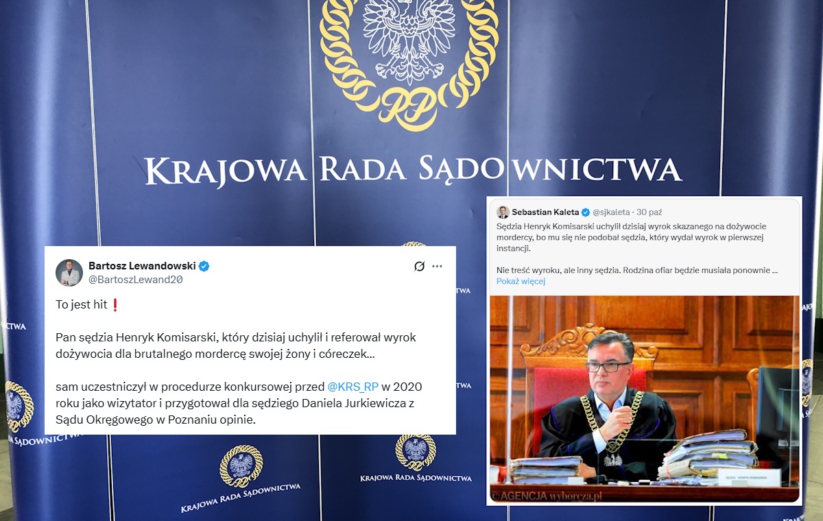 Komisarski współpracował z obecną KRS. Co teraz twierdzi?