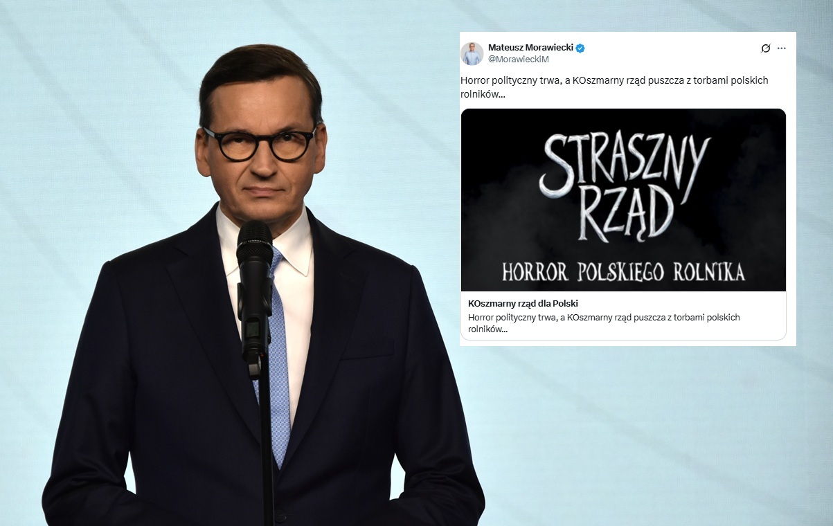"Straszny rząd". Morawiecki publikuje halloweenowy spot