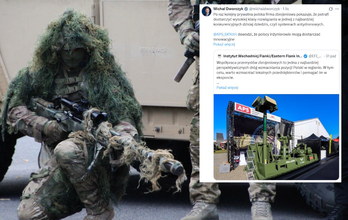 Dworczyk points to the ingenious Polish anti-drone system