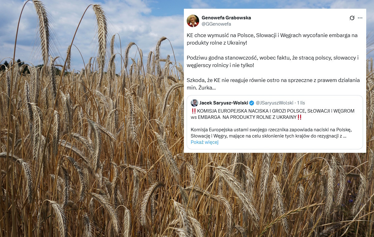 Grabowska: EC wants to force Poland to lift the embargo