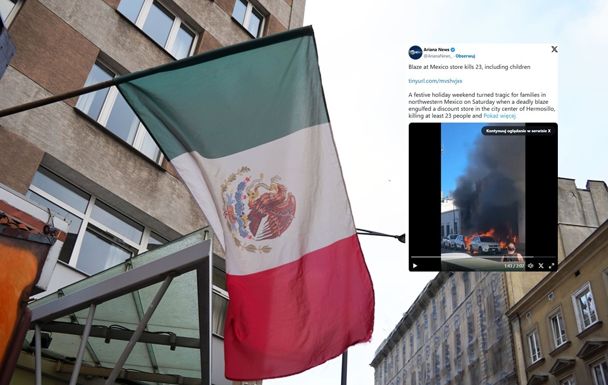 Pożar sklepu w Meksyku! Zginęły co najmniej 23 osoby