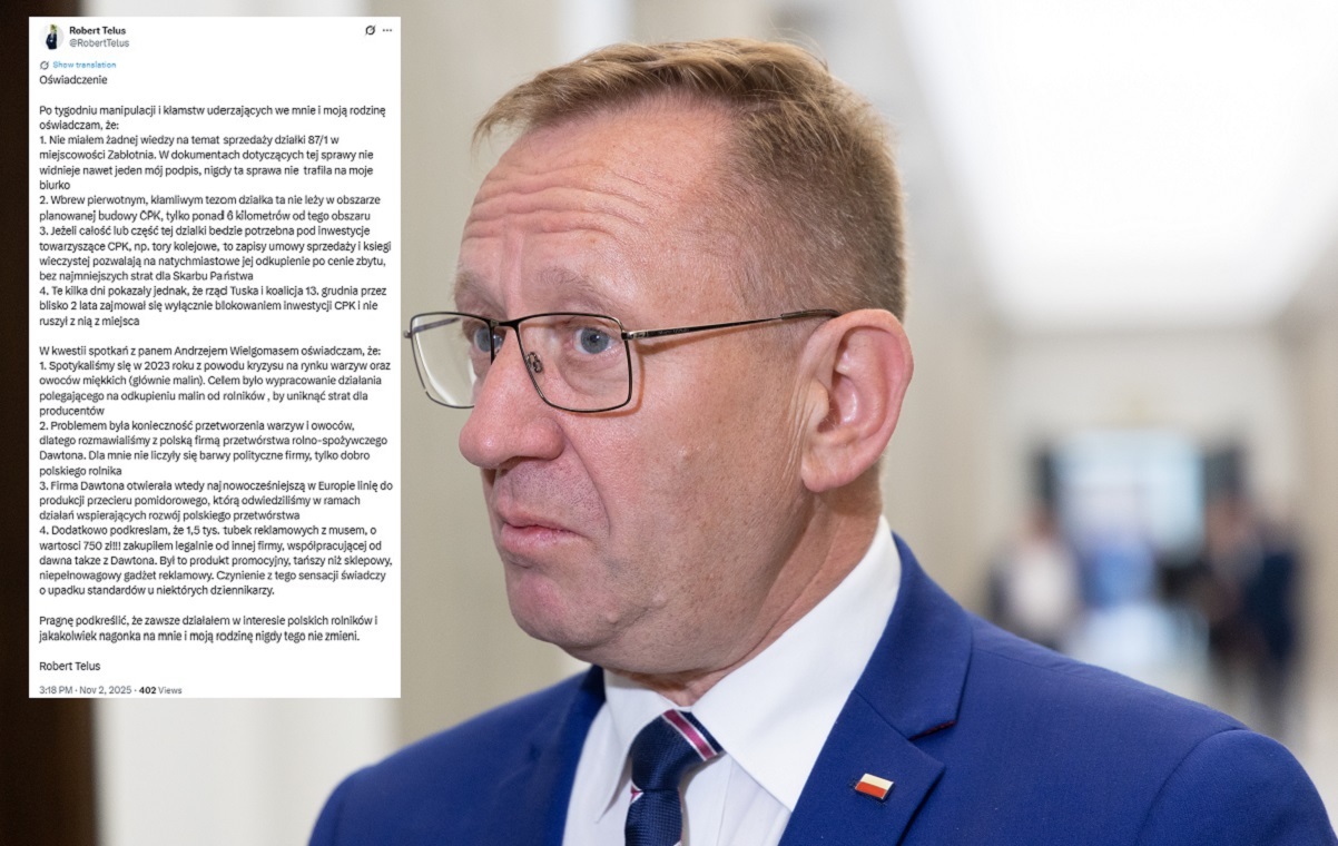 Telus wydał oświadczenie ws. sprzedaży działki w Zabłotni