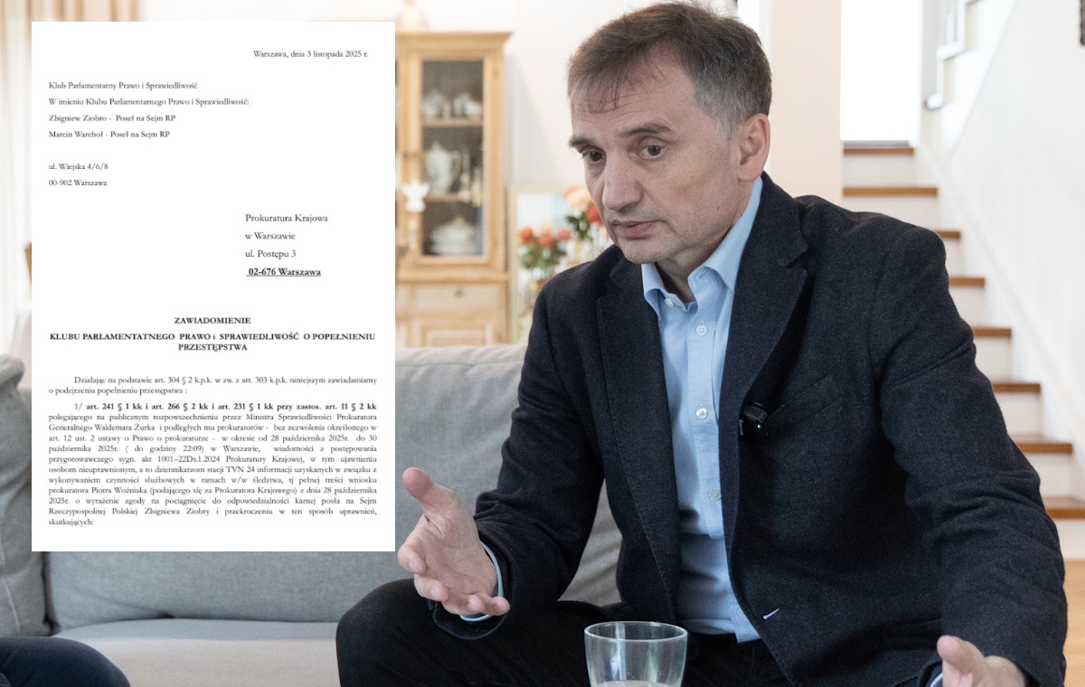 Ziobro złożył zawiadomienie na Żurka i jego prokuratorów