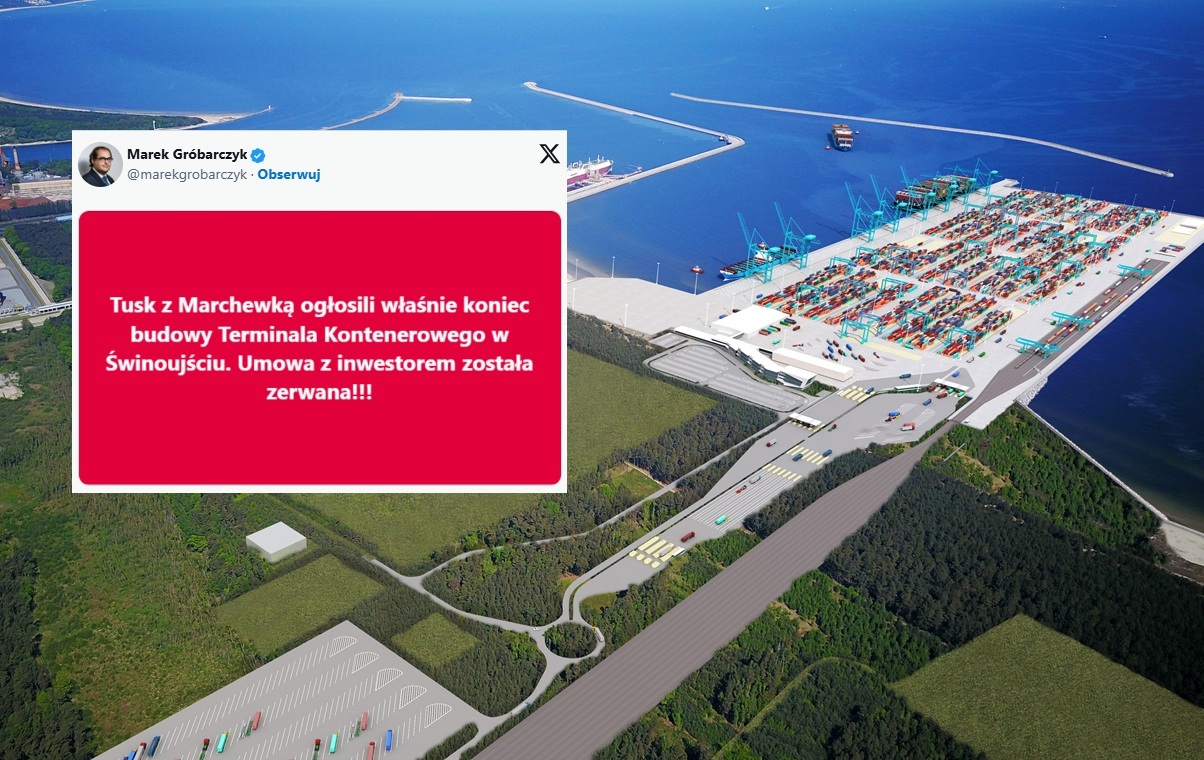 Gróbarczyk alarmuje! To koniec idei Terminala Kontenerowego