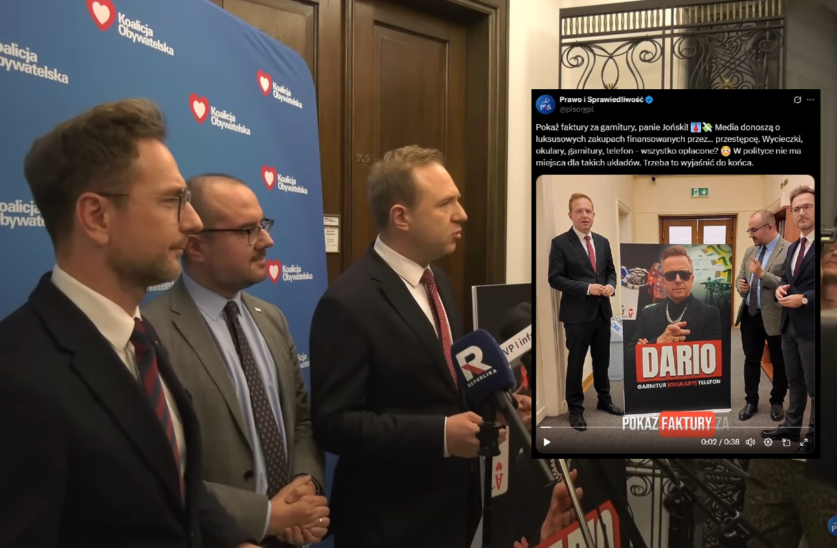 Przestępca sponsorował Jońskiego? Burzliwa konferencja PiS