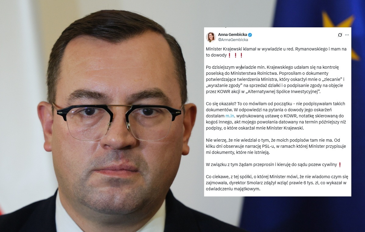 Kuriozalne tłumaczenia Krajewskiego. Gembicka składa pozew