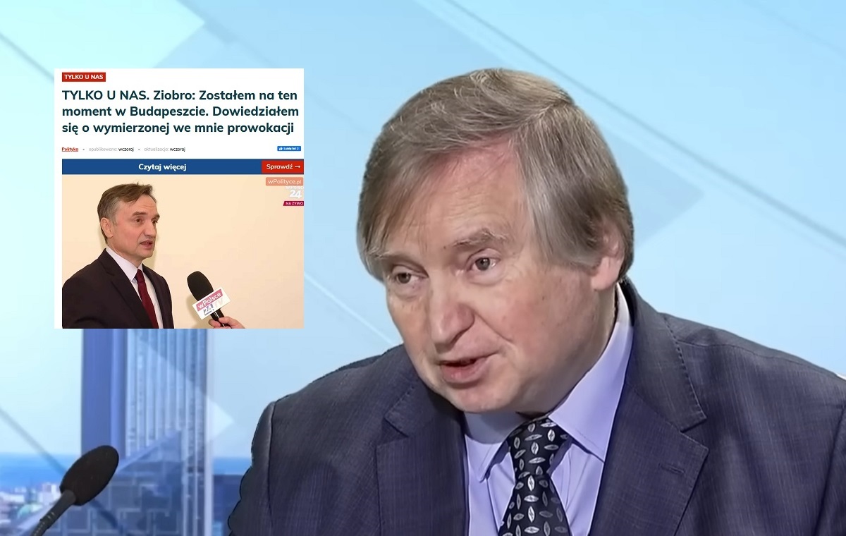 Prof. Piotrowski: Ziobro nie ma widoków na przyzwoity proces