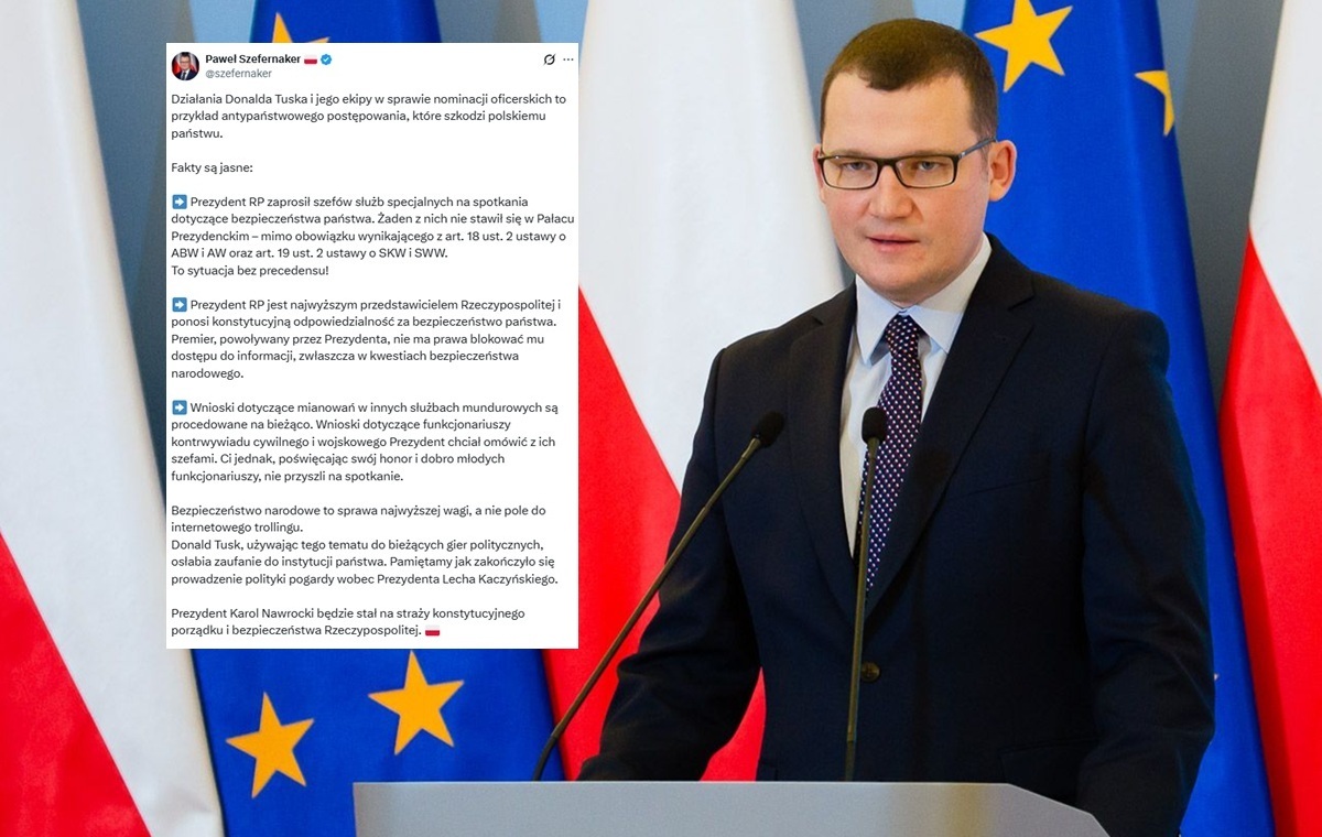 Szefernaker: Tusk gra politycznie tematem bezpieczeństwa