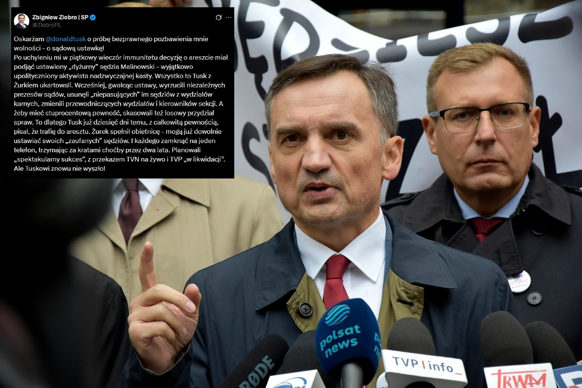 Ziobro oskarża Tuska o "ustawkę sądową"