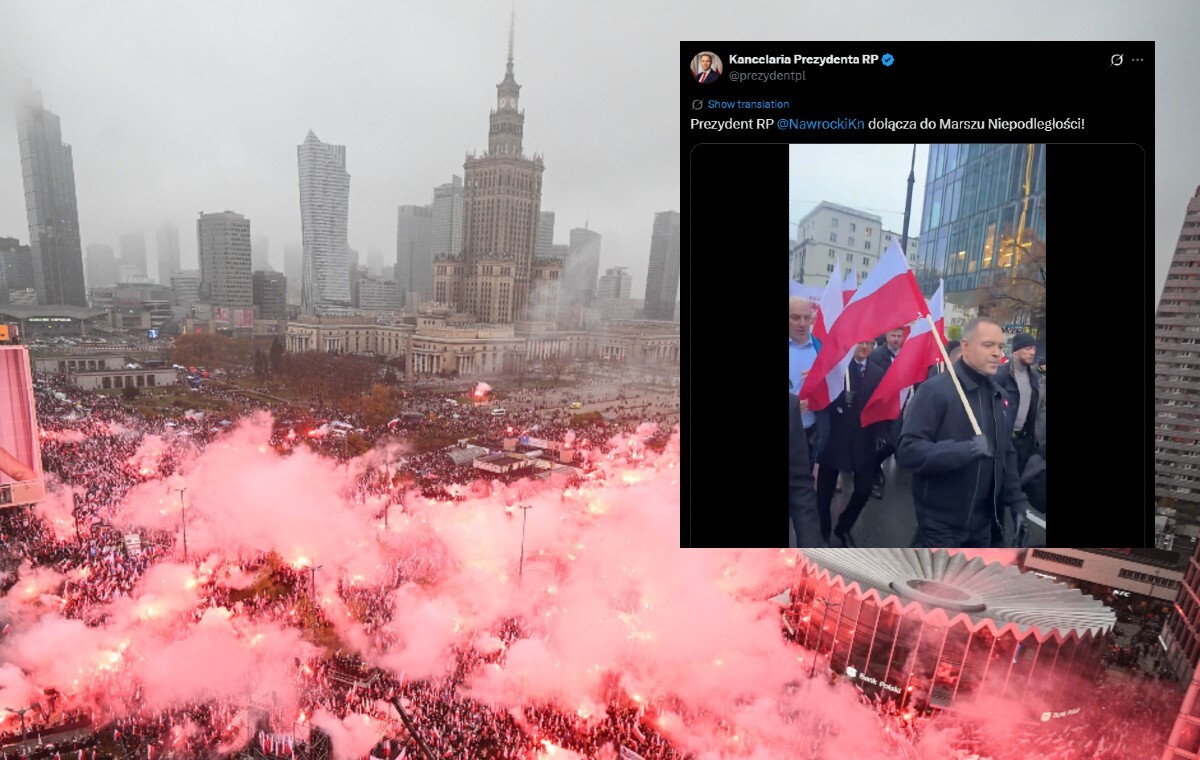 Prezydent Nawrocki dołączył do Marszu Niepodległości!