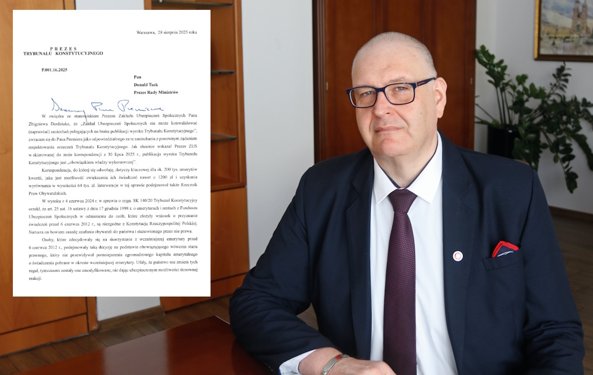 Prezes TK wzywa Tuska do opublikowania wyroku ws. emerytów