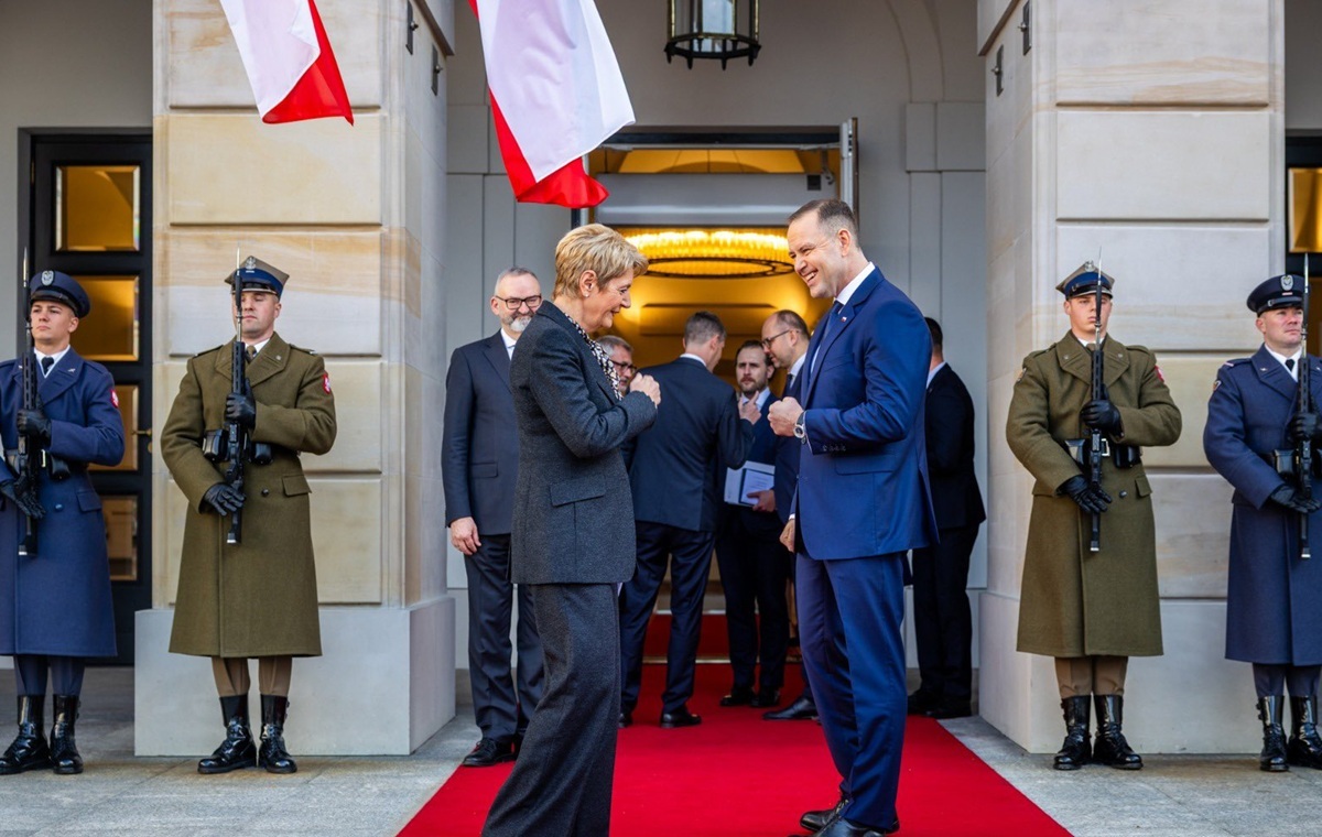 Общее хобби президентов Польши и Швейцарии! «Тренируюсь…»