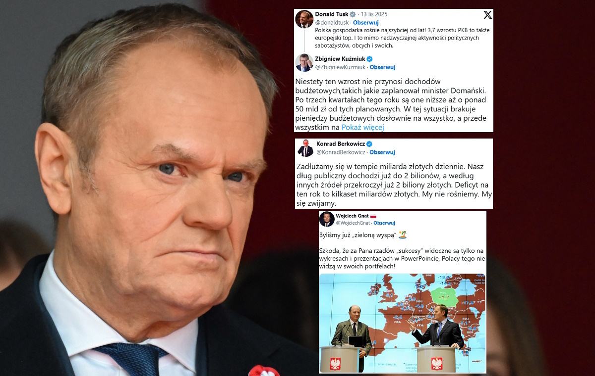 Tusk chwali się wzrostem gospodarki. Lawina komentarzy
