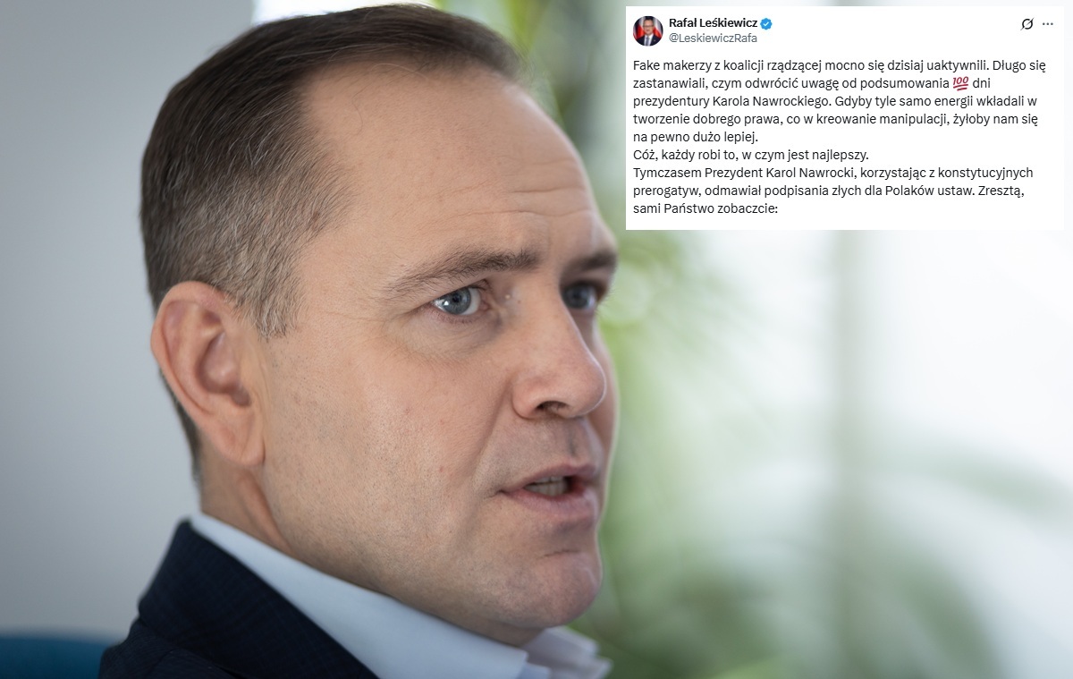 Leśkiewicz o zawetowanych ustawach: Złe dla Polaków