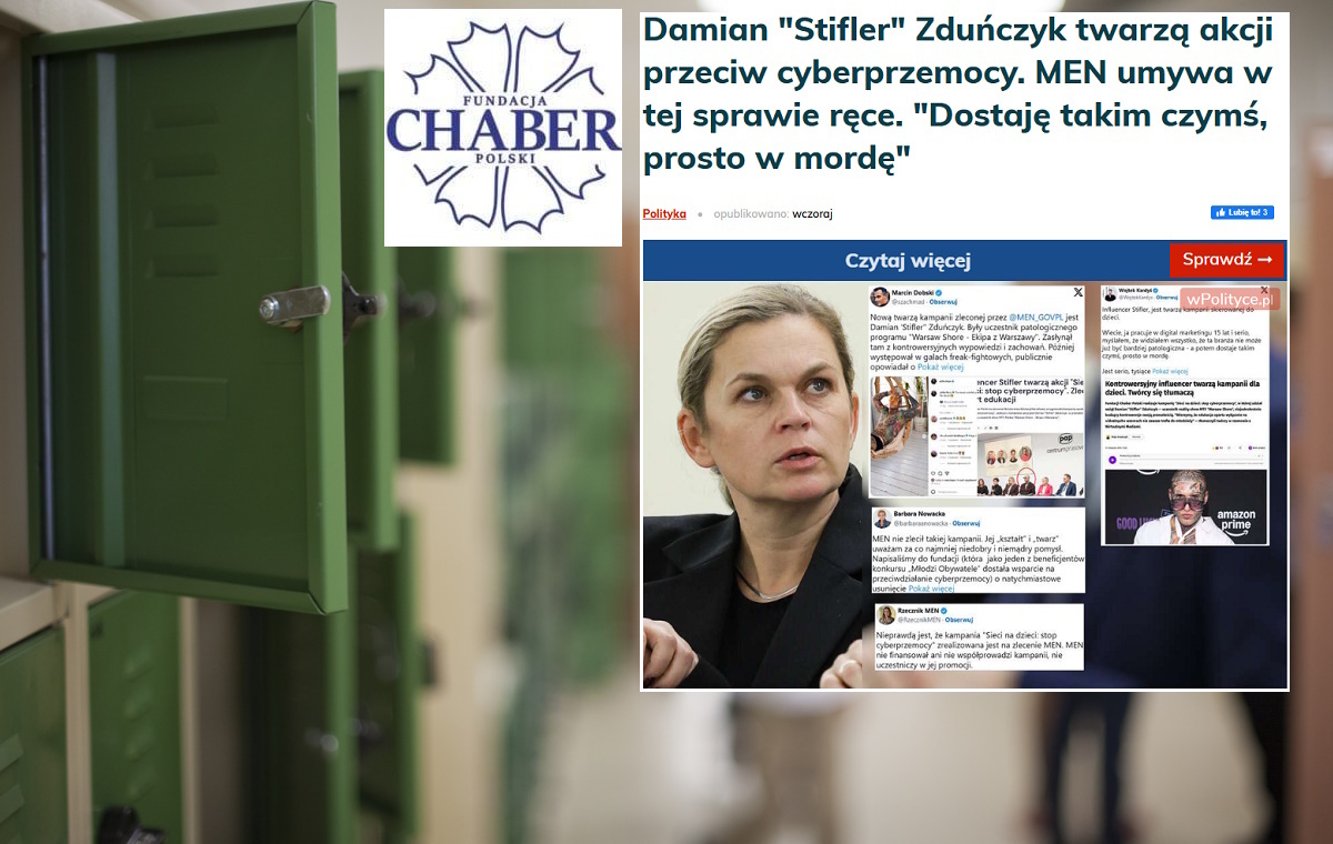 Fundacja Chaber broni decyzji ws. „Stiflera”. "Znana twarz"
