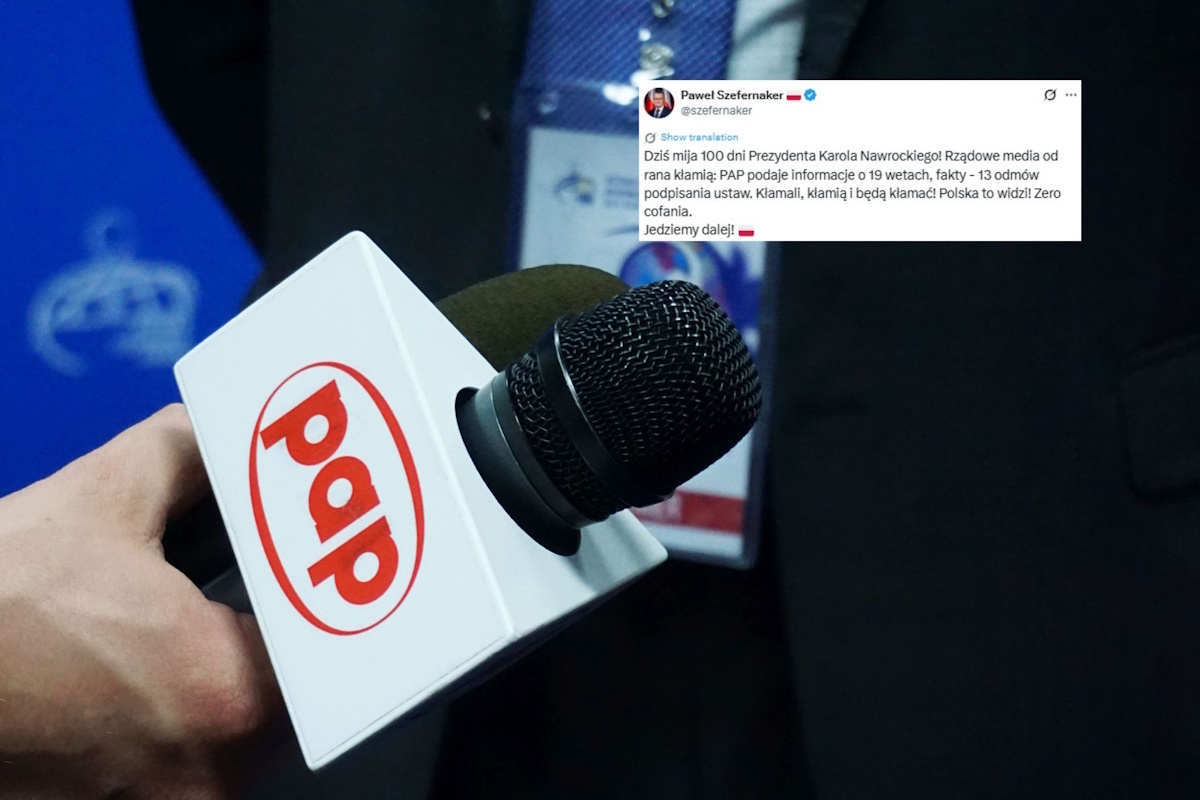 Dosadny wpis Szefernakera. „Rządowe media od rana kłamią"