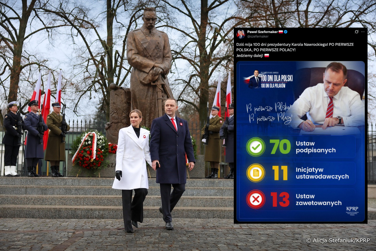100 dni prezydentury Karola Nawrockiego w liczbach. SPRAWDŹ