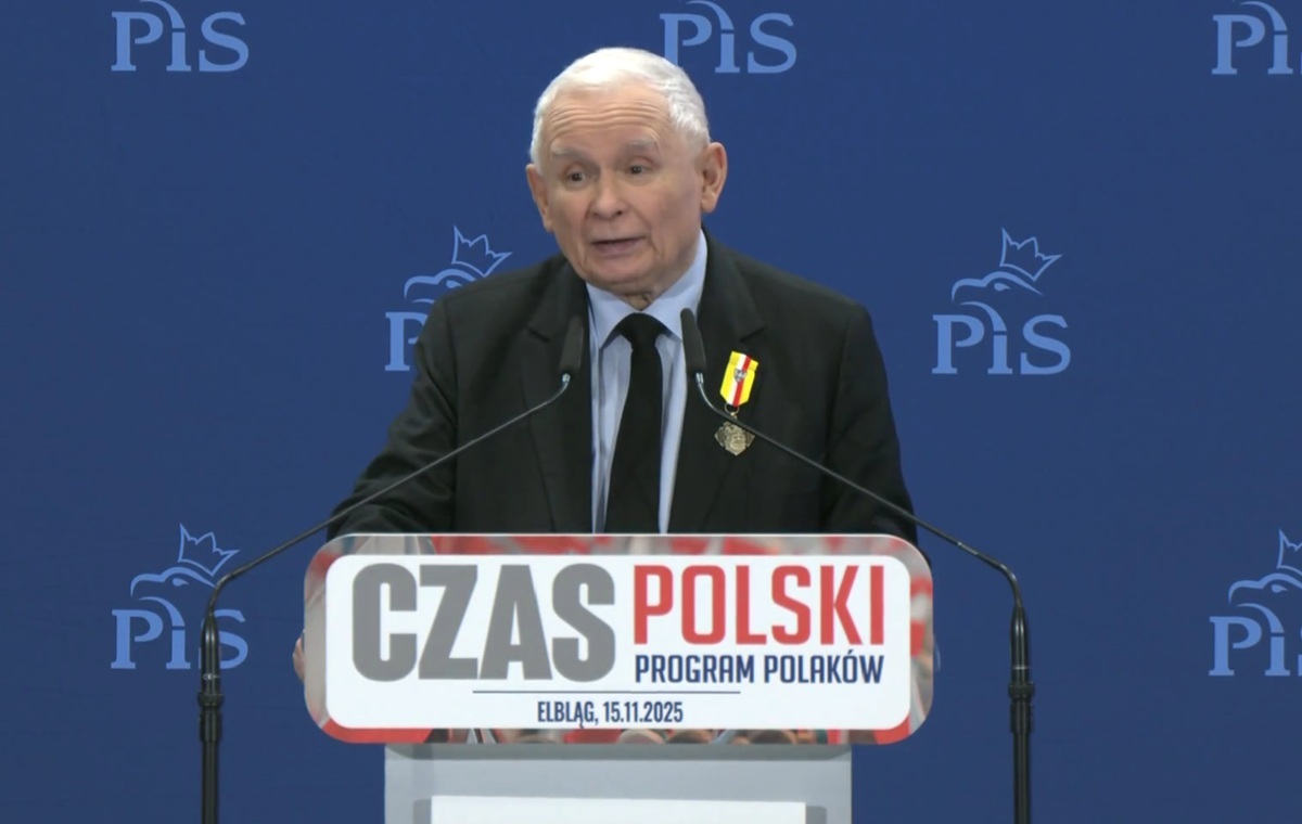 Prezes PiS w Elblągu: Rząd Tuska realizuje agendę niemiecką