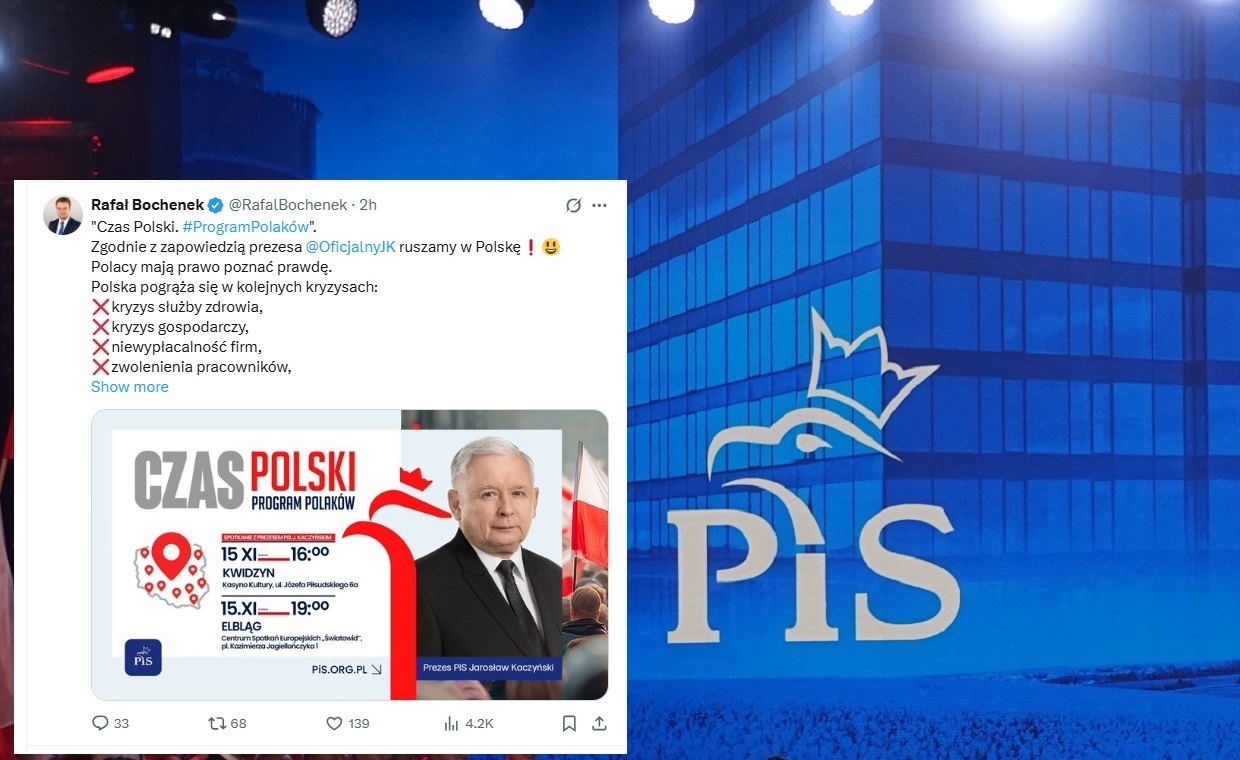PiS rusza w Polskę! Dziś dwa spotkania z prezesem Kaczyńskim
