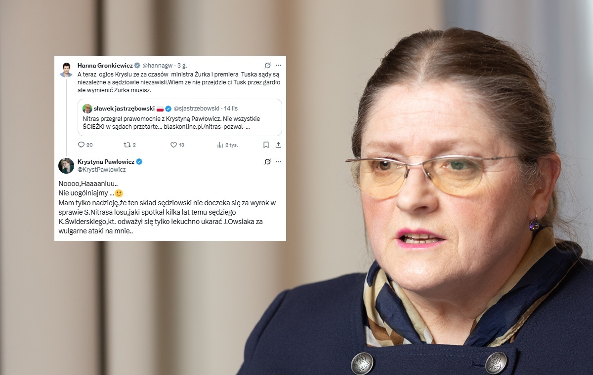 Pawłowicz mocno o tezach Gronkiewicz-Waltz ws. sądów