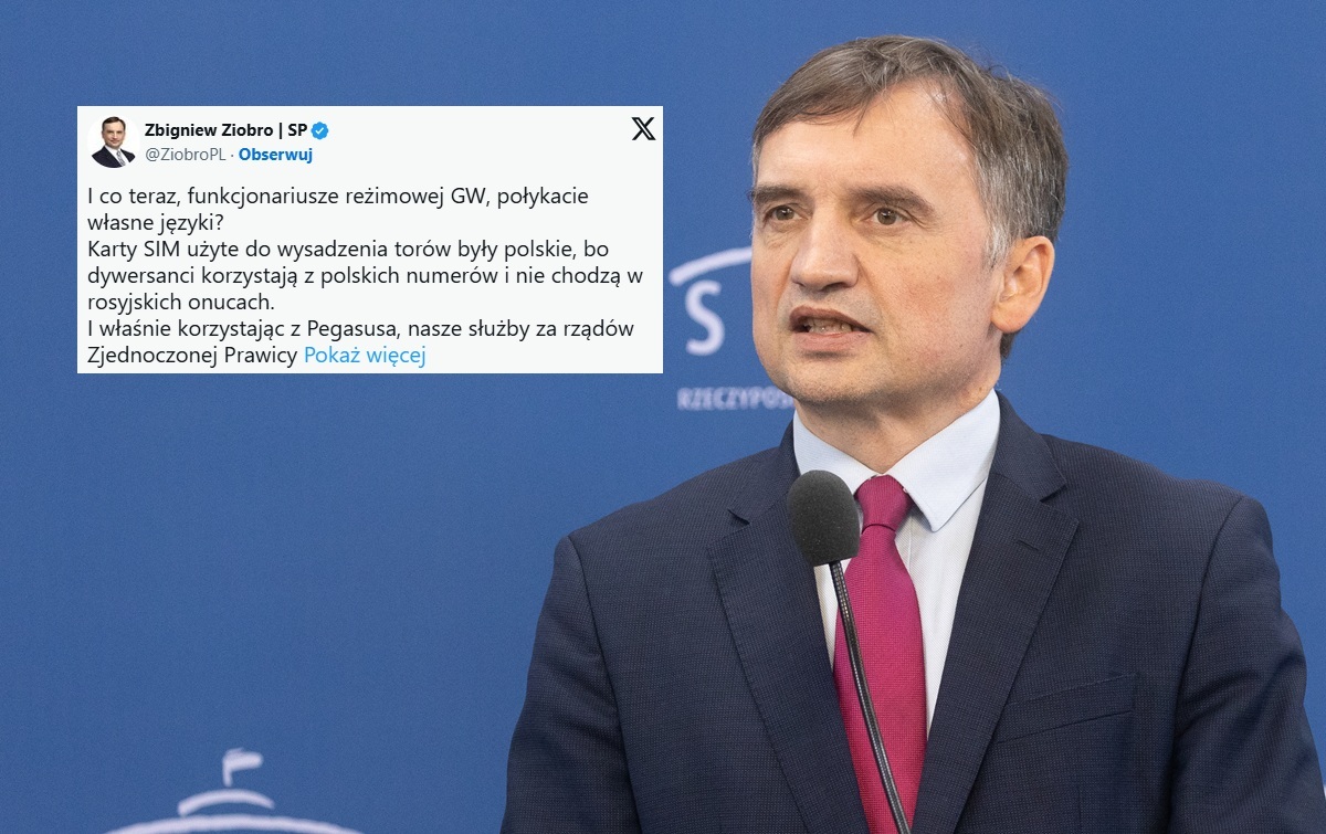 A tak zwalczali Pegasusa! Ziobro o atakach na linie kolejowe