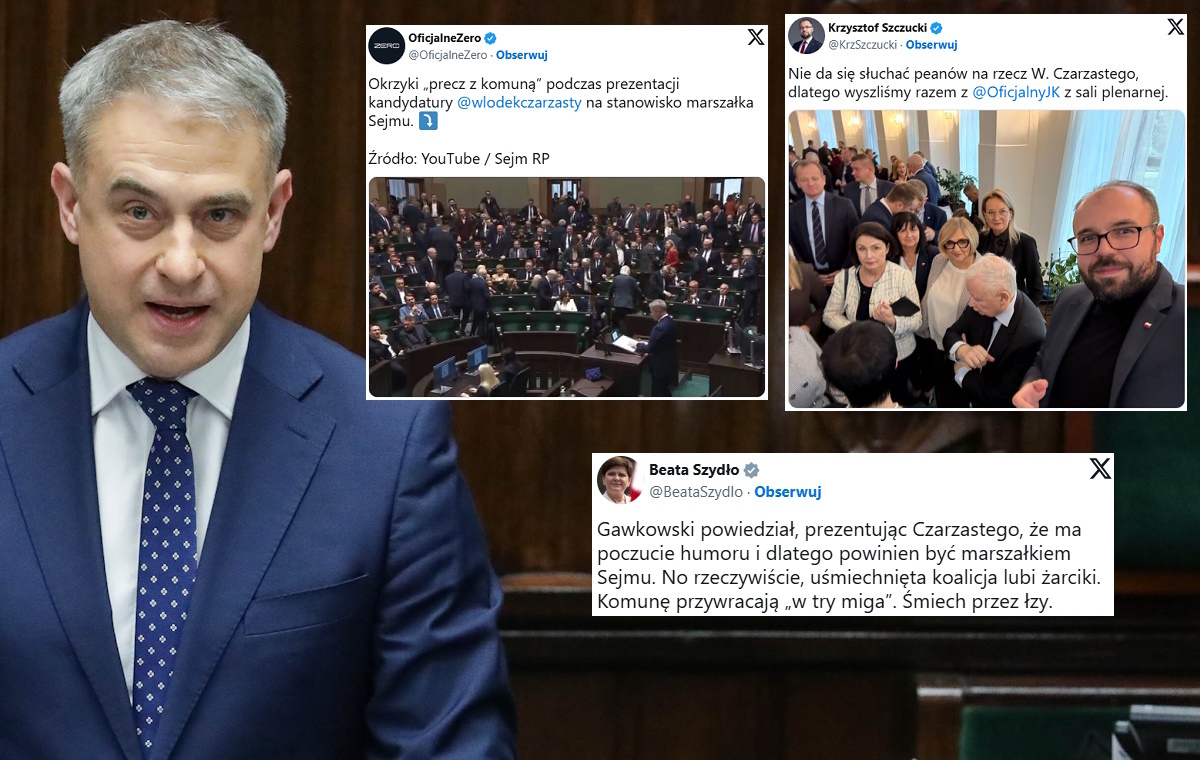 Laurka Gawkowskiego o Czarzastym. PiS wyszło z sali obrad