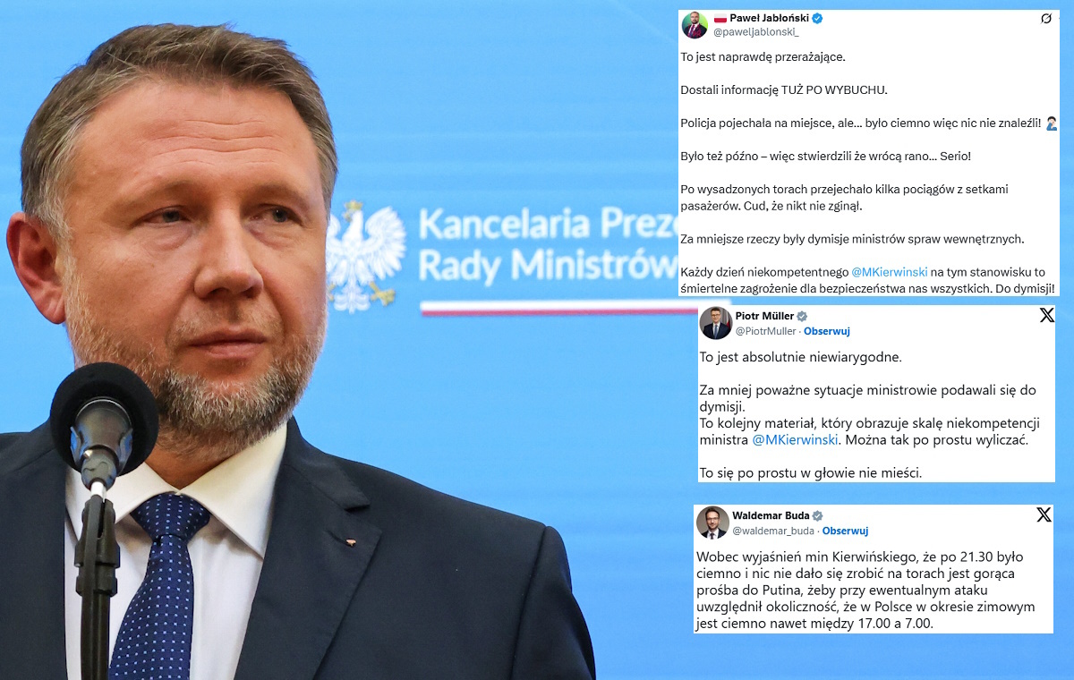 Reakcja ws. sabotażu za późno? Kierwiński bije w opozycję