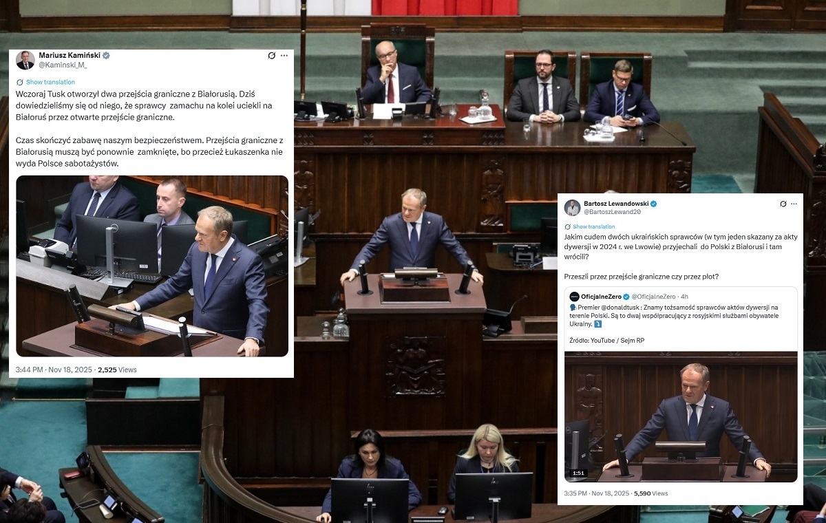 Akty dywersji. Pytania do Tuska ws. ucieczki sabotażystów