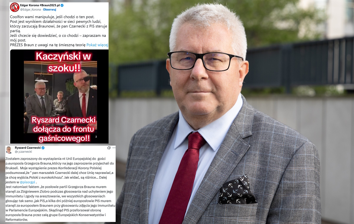 Czarnecki w partii Brauna? Europoseł zdementował plotki